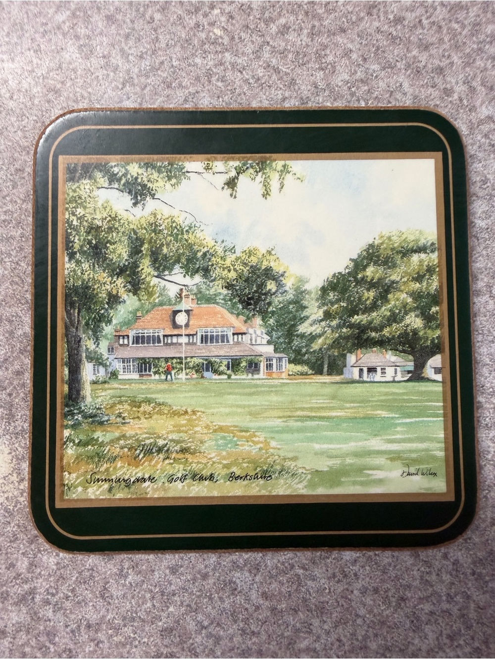 Vintage Pimpernel Cork Backed British Championship Golf Coasters (Set of 5)